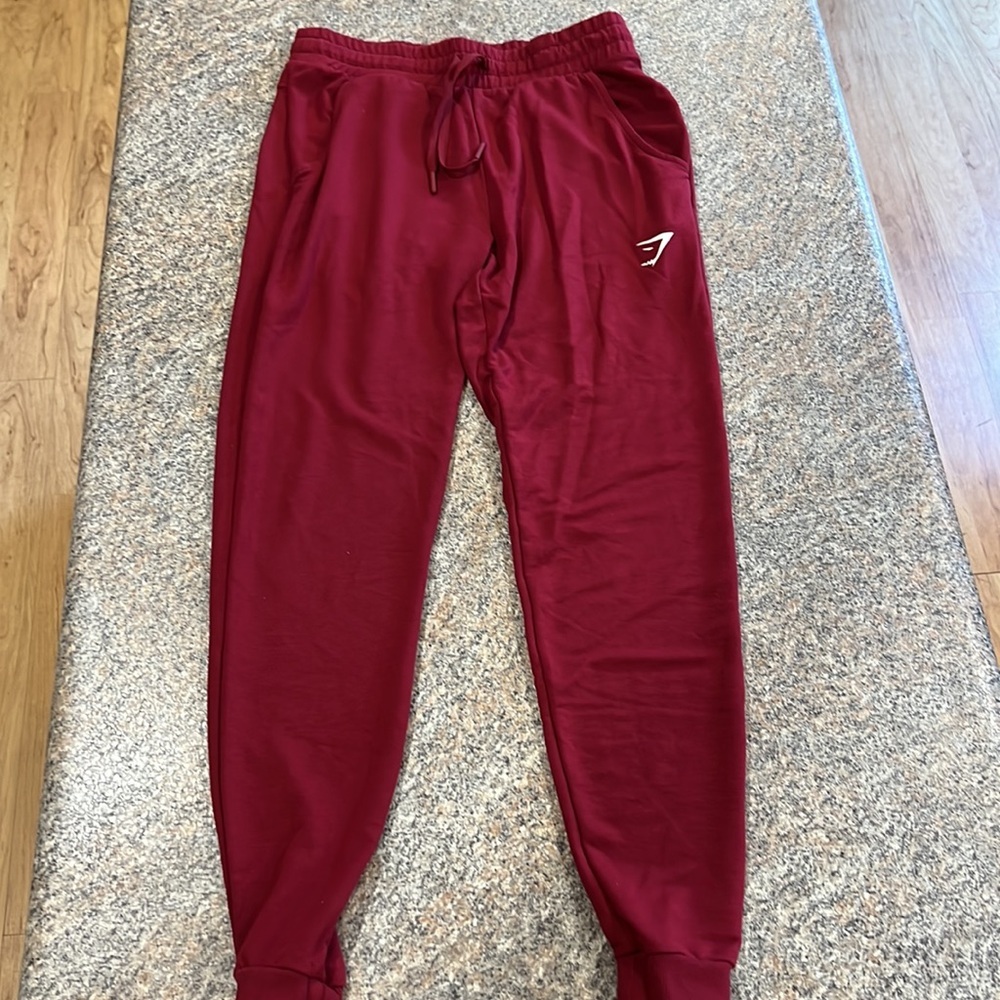 Gymshark Red Jogger Pants